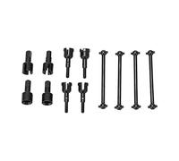 Alomejor Set di Coppe Differenziali per Asse Dogbone RC, Albero di Trasmissione in Lega di Alluminio per A949 A959 A969 A979 K929, con stabilità dello Sterzo e Resistenza All'usura (BLACK)