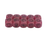 Alomejor Set di Dadi di Carta a Forbici di Roccia, Cubi di Refrigerazione di 10 Pezzi con Luminosi Nelle proprietà Scure, Portatili Ed Efficaci, velocità di delle Luminose di Cubi (PURPLE)