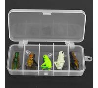 Alomejor Set di Esche Artificiali per Cricket Resistenti Alla Corrosione con Postura di Nuoto Realistica per Attirare i Pesci, Esche per Pesci Insetti da 5 Pezzi per Pescatori