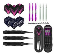 Alomejor Set di Freccette con Punta Morbida, Volo Stabile per Giocatori di Freccette Elettriche con Custodia per Gli Amanti delle, di Natale o di Compleanno