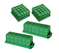 Alomejor Set di Gabbie in Schiuma Floreale, 4 Pezzi, Robusti Supporti per Composizioni Floreali per Feste di Matrimonio, Durevoli Blocchi di Schiuma Verde