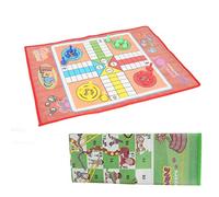 Alomejor Set di Giochi da Tavolo Pieghevole per Scacchi Volanti 2 in 1 Pezzi degli Scacchi in PP Regali Perfetti per la Festa dei Bambini
