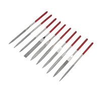 Alomejor Set di Lime Ad Ago, Mini Lime Ad Ago Durevoli per la Creazione di Gioielli, Set da 10 Pezzi per Modellare Metallo e Legno (5 * 180 mm)