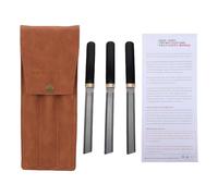 Alomejor Set di Lime per Tasti per Chitarra, Lama in Acciaio Temprato da 5 Pollici con 2 Bordi per Strumento per Scanalare Strumenti a Corda