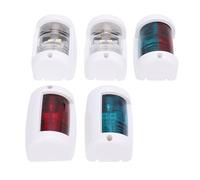 Alomejor Set di Luci di Navigazione a LED Kit di Luci per Barche Impermeabili e Durevoli per Imbarcazioni da 12 M DC12V 0,85 W, per Barche, Materiale ABS PC