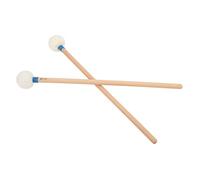 Alomejor Set di Mazze per Batteria, Manico in Acero con Testa in Feltro, Bacchette Antiscivolo da 2 Pezzi per Rullante e Grancassa (BLUE)