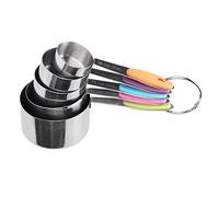 Alomejor Set di Misurini da Forno Professionali in Acciaio Inossidabile, 5 Misurini per Isolamento Termico per Ingredienti, Adatti a Tutti gli Chef (#1)
