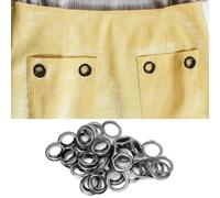 Alomejor Set di Occhielli in Ottone Ad Alta Resistenza per la Modifica Dell'abbigliamento, 100 Pezzi, per Strumenti Fai da Te in Pelle, Zaino, Scarpe, Cappello (#11)