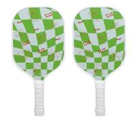 Alomejor Set di Paddle Pickleball, Kit per Principianti a Nido d'Ape in Fibra di Vetro con 2 Palline e Sacchetto di Stoccaggio per i Giochi per Indicatori