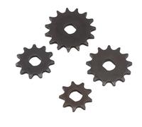 Alomejor Set di Pignoni per Catena per Scooter T8F da 4 Pezzi, Materiale in Ferro, Prestazioni Durevoli, Ingranaggi 15T 13T 11T 9T per Mini Scooter ATV da Cross 47cc 49cc