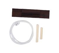 Alomejor Set di Sella e Capotasto in Plastica per Ukulele, Sella in Palissandro per Ukulele a 4 Corde, con Personalizzabile Levigabile