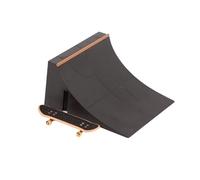 Alomejor Set di Skateboard per per Bambini, Rampa Durevole | Mini giocattolo da skateboard, sviluppa la flessibilità delle , promuove lo spirito competitivo, compatto e leggero, ideale