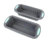 Alomejor Set di Teglie per Pane in Silicone Antiaderente, Durevoli, per Brownies e Polpettone, 2 Pezzi per Panettieri Domestici