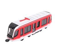 Alomejor Set di Treni per Giocattoli, Treno a Doppia Fascia con Porte Cariche a Molla, per Bambini da 3 a 6 e Display Collettore (rosso)