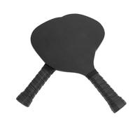Alomejor Set Pickleball, Racchette in Legno Leggere con Design del Volto Ingrandito, Impugnatura Comoda per Principianti, Ideale per Parchi e Spiagge (BLACK)