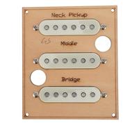 Alomejor Set Pickup a Bobina Singola per Chitarra Elettrica Stile, con Magnete Alnico 5 e Pickup Centrale con polarità Inversa, per Posizioni del Ponte Centrale Al Manico, Spaziatura 52 Mm