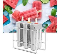 Alomejor Set Stampi per Gelato in Acciaio Inossidabile, Kit 3PZ (3-branch | Materiale durevole, per uso alimentare, per dolcetti fai da te, include spazzola per la pulizia
