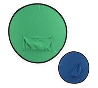 Alomejor Sfondo Blu Verde Schermo di Sfondo 2 in 1 per L'insegnamento Online e la Trasmissione in Diretta Materiale in Tessuto Oxford Elastico