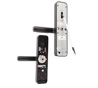Alomejor Smart Door Lock Accesso Elettronico Touchscreen Senza Chiave con Impronta Digitale per la Sicurezza Domestica Metallo 9,8x2,4 Pollici
