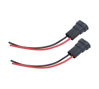 Alomejor Socket Wires 12V Male Adapter for H11 H8 Bulbs | Filo di rame, Connessione facile, Set da 2 pezzi, Design compatto