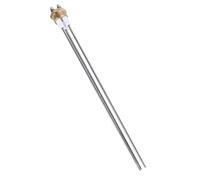 Alomejor Sonda Livello Acqua Caldaia Asta Elettrodo Sensore Resistente in Acciaio Inossidabile per Sicurezza Caldaia a Vapore con Guarnizione in Ottone PTFE 3 Pin, per Uso Domestico in Cucina