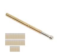 Alomejor Sonde per Test con Ago a Molla di Alta qualità da 100 Pezzi per Componenti di Test PCB Ottone Durevole 1,3 Pollici