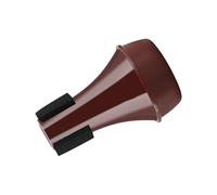 Alomejor Sordina per Tromba, Silenziatore Leggero in Plastica ABS con Spugna Ad Alta densità per Sessioni di Pratica per Principianti (BROWN)