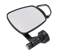 Alomejor Specchio per Bici, Specchietto Retrovisore Ad Angolo Regolabile con Stelo in Lega di Alluminio, Ampia Lente in Vetro Convesso, Supporto per estremità Manubrio da 15 a 22 Mm per Bici (Destra