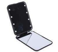 Alomejor Specchio per Trucco Pieghevole a LED, Ingrandimento 2X Portatile, Specchio Illuminato con Controllo Touch per il Viaggio, 1 unità (pieghevole a LED)