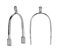 Alomejor Speroni per Cavallo Accessorio per Cavallo da Equitazione in Stile Inglese in Lega di Zinco con Rotella in Rame Girevole per Competizioni Equestri, Dressage e Altro