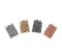 Alomejor Spilli con Testa di Perla Rotonda per Cucire 800 Pezzi Strumento di Marcatura Leggero e Resistente per Sartoria Cucito/Argento/Oro/Oro Rosa