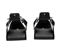Alomejor Staffe per Cavallo in Lega di Alluminio con Parapiede in PU e | Telaio in Lega di Alluminio Monopezzo Leggero, Puntale in Mesh PU per Sicurezza di Montaggio, Soletta Antiscivolo per