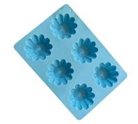 Alomejor Stampo in Silicone per Cupcake, 6 Tazze, Resistente, Facile da Pulire, per Torte, Cioccolatini e Crostate All', Confezione da 2, Blu, 25,4 X 17,8 Cm