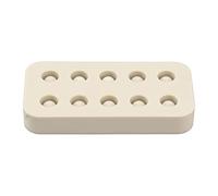 Alomejor Stampo in Silicone per Tazze da Innesto per Cera D'api per Apicoltori, Strumento per la Produzione di Cellule Regina di Cera D'api Resistente e Morbida, Design Portatile, Passo del Foro di