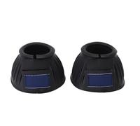 Alomejor Stivali di Comodo Protezione della Campana di Gomma di Fori Equini per L'allenamento di Guida, 1 Paio di Forniture Equestri (Black)