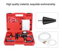 Alomejor Strumento di Ricarica del di Raffreddamento, Strumento di Spurgo del Radiatore in Plastica con Manometro, Spurgo Rapido a Vuoto e Ricarica per Auto e SUV