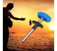 Alomejor Strumento ergonomico a forma di Rig per rimuovere gli ami da pesca con piccoli denti prevenzione (S)