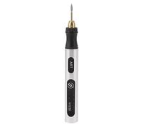 Alomejor Strumento per Incisione Elettrico Portatile Strumento Rotante di Precisione Compatto e Leggero per la Lavorazione Fai-da-te Alluminio Argento 12,7 Cm