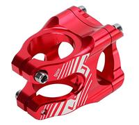 Alomejor Suola in Bicicletta in Lega in Alluminio in Alluminio Ad Alta Resistenza 35 Mm Solle Corta per Mountain Bike, Facile da Installare per la Strada, (Rosso)
