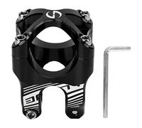 Alomejor Suola in Bicicletta in Lega in Alluminio in Alluminio Ad Alta Resistenza 35 Mm Solle Corta per Mountain Bike, Facile da Installare per la Strada, (Black)