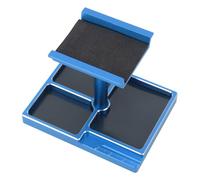 Alomejor Supporto da Lavoro per Auto RC, Workstation di Riparazione in Lega di Alluminio con Vassoi per Viti Magnetici e Base Multifunzione, per Auto RC 1/18 1/24 Come SCX24 FCX24 (BLUE)