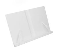 Alomejor Supporto da Lettura da Tavolo Regolabile Supporto per Libri Ergonomico per Tablet, Telefono Cellulare, Notebook, per Libri da Scrivania Salvaspazio per Studio a Casa in Ufficio (WHITE)