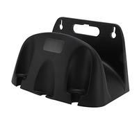 Alomejor Supporto per Avvolgitubo per Tubo Dell'acqua, Forte Carico, per Irrigazione del Giardino, Lavaggio Auto, Casa, Materiale ABS (BLACK)