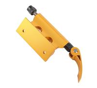 Alomejor Supporto per Forcella per Bici, di Fissaggio per Forcella Anteriore per Bicicletta in Lega di Alluminio con Leva a Sgancio Rapido, per Riporre il Rimorchio e Trasportare un (YELLOW)