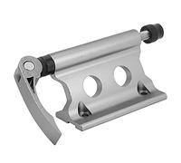 Alomejor Supporto per Forcella per Bici, di Fissaggio per Forcella Anteriore per Bicicletta in Lega di Alluminio con Leva a Sgancio Rapido, per Riporre il Rimorchio e Trasportare un (Titanio profondo)