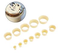 Alomejor Supporto per Movimento Dell'orologio Set Durevole da 12 Pezzi per Orologiai e Riparatori Materiale ABS