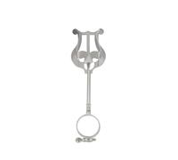 Alomejor Supporto per Spartiti per Clarinetto con Lira da Marcia in Ferro Clip per Anello Regolabile Supporto per Spartiti Portatile da Marcia 15,5 X 4,6 X 2 Cm per Suonatori di Clarinetto Band (per