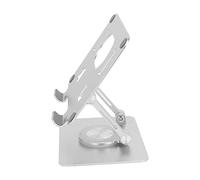 Alomejor Supporto per Tablet Regolabile in Alluminio Dissipazione Efficiente del Calore Rotazione a 360° per Lavoro in Ufficio All'aperto Adatto per Tablet da 4,7-12 Pollici Argento
