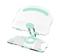 Alomejor Supporto per Tablet Regolabile Supporto Sollevabile Girevole a 360 Gradi in Acrilico per Casa o Ufficio 6,1 X 4,9 Pollici (GREEN)