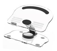 Alomejor Supporto per Tablet Regolabile Supporto Sollevabile Girevole a 360 Gradi in Acrilico per Casa o Ufficio 6,1 X 4,9 Pollici (BLACK)